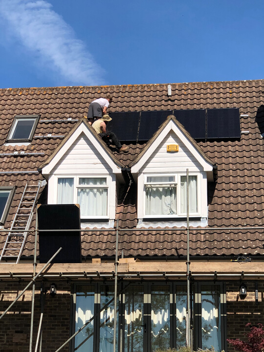 Solar panel installation Ropley, Hampshire