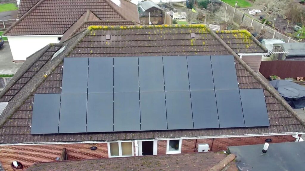 Solar Panels Installed on a Roof